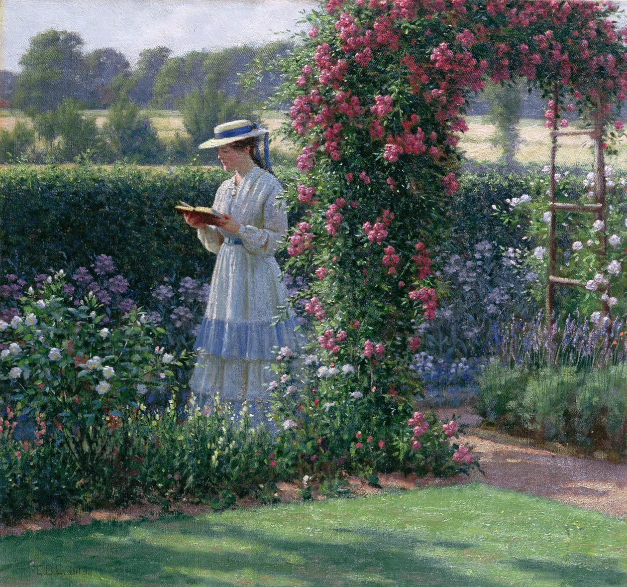 Sweet Solitude, 1919 av Edmund Blair Leighton