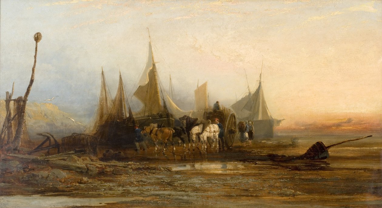 Kväll på franska kusten av Edmund John Niemann