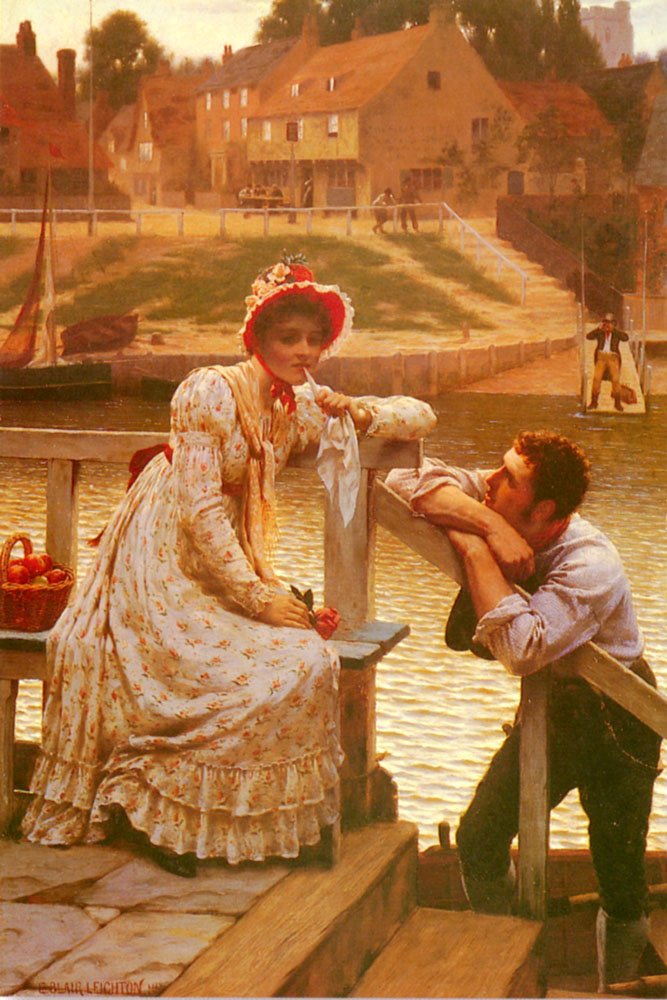 Courtship av Edmund Leighton