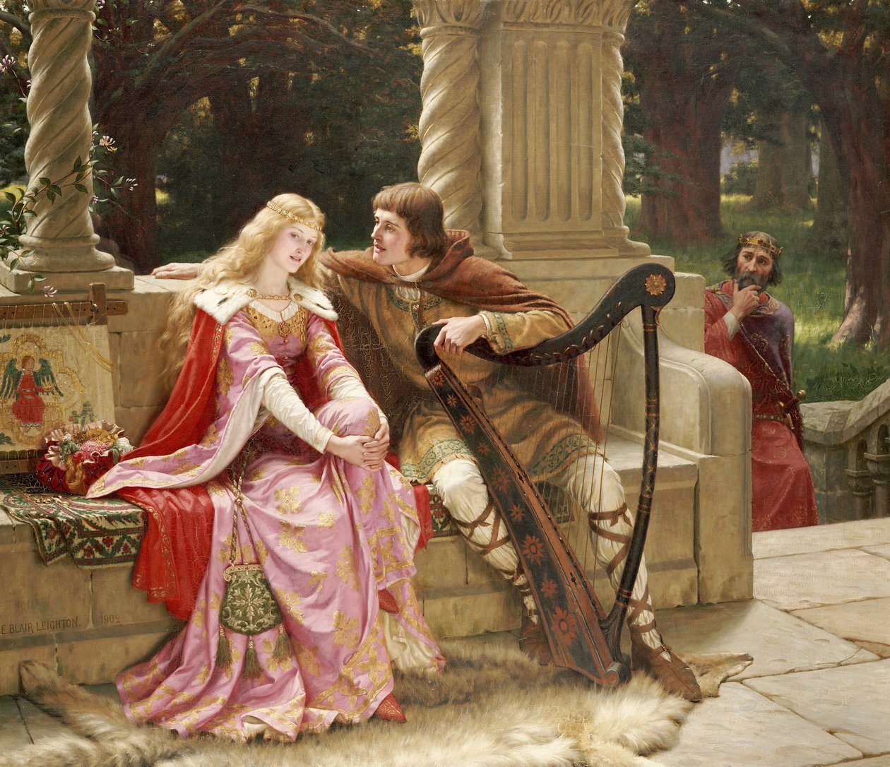 Sångens slut, 1902 av Edmund Blair Leighton