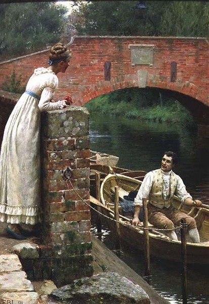 Det kära avskedet av Edmund Blair Leighton