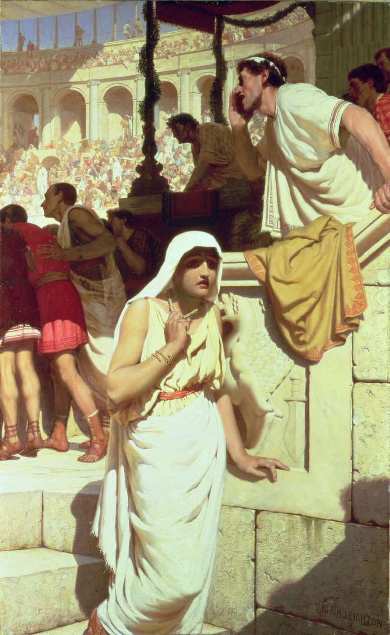 Gladiatorernas fru, 1884 av Edmund Blair Leighton