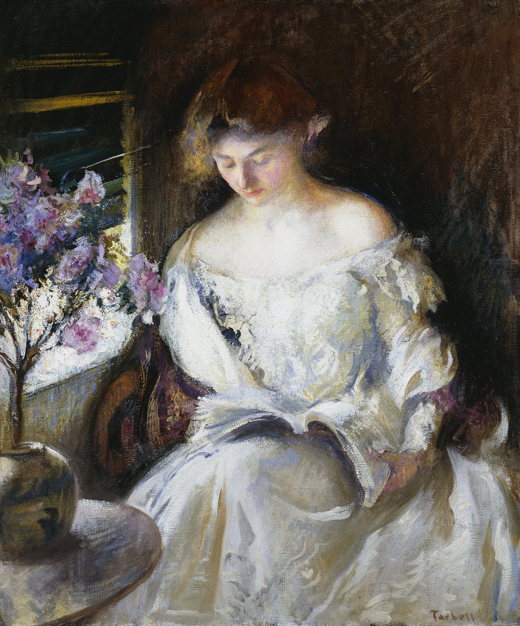 Flickläsning av Edmund Charles Tarbell