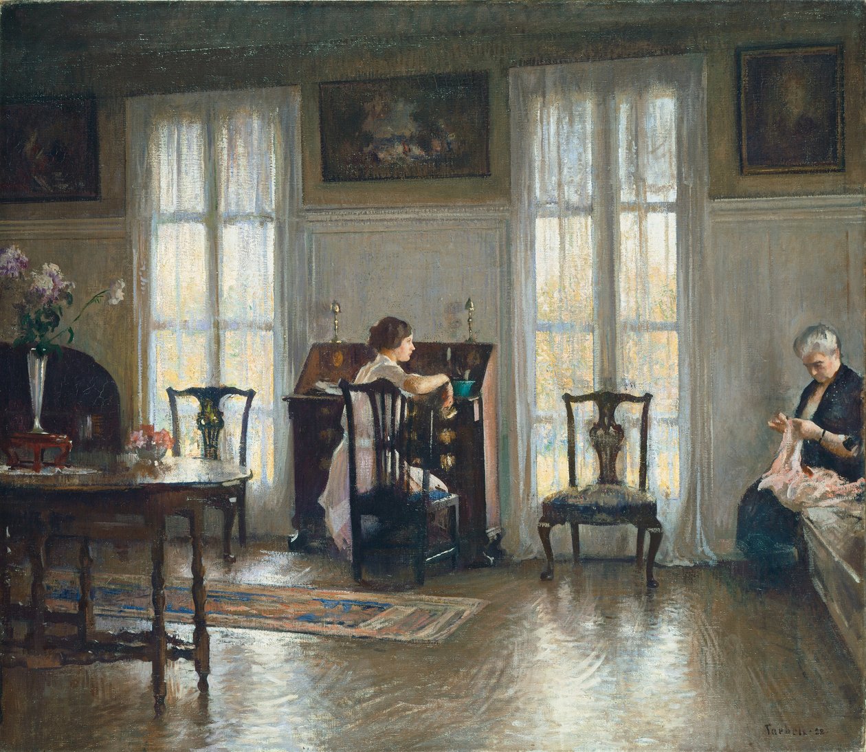 Mor och Maria, 1922. av Edmund Charles Tarbell