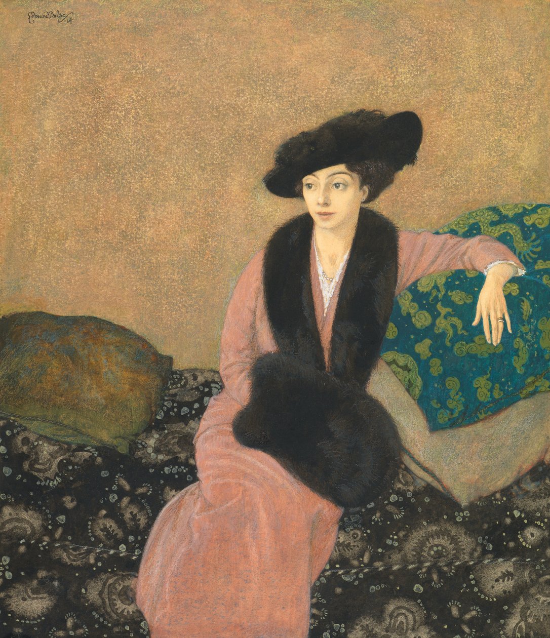 Lady Asquith av Edmund Dulac