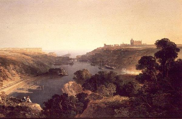 Utsikt över Whitby av Edmund John Niemann