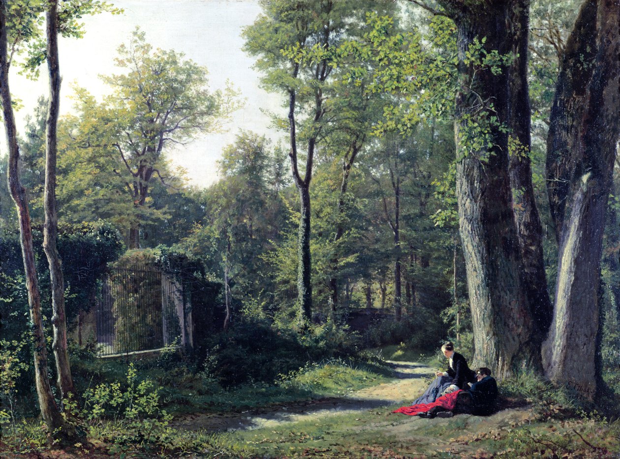 Utsikt över Bellevue nära Meudon, 1852 av Edouard Cibot
