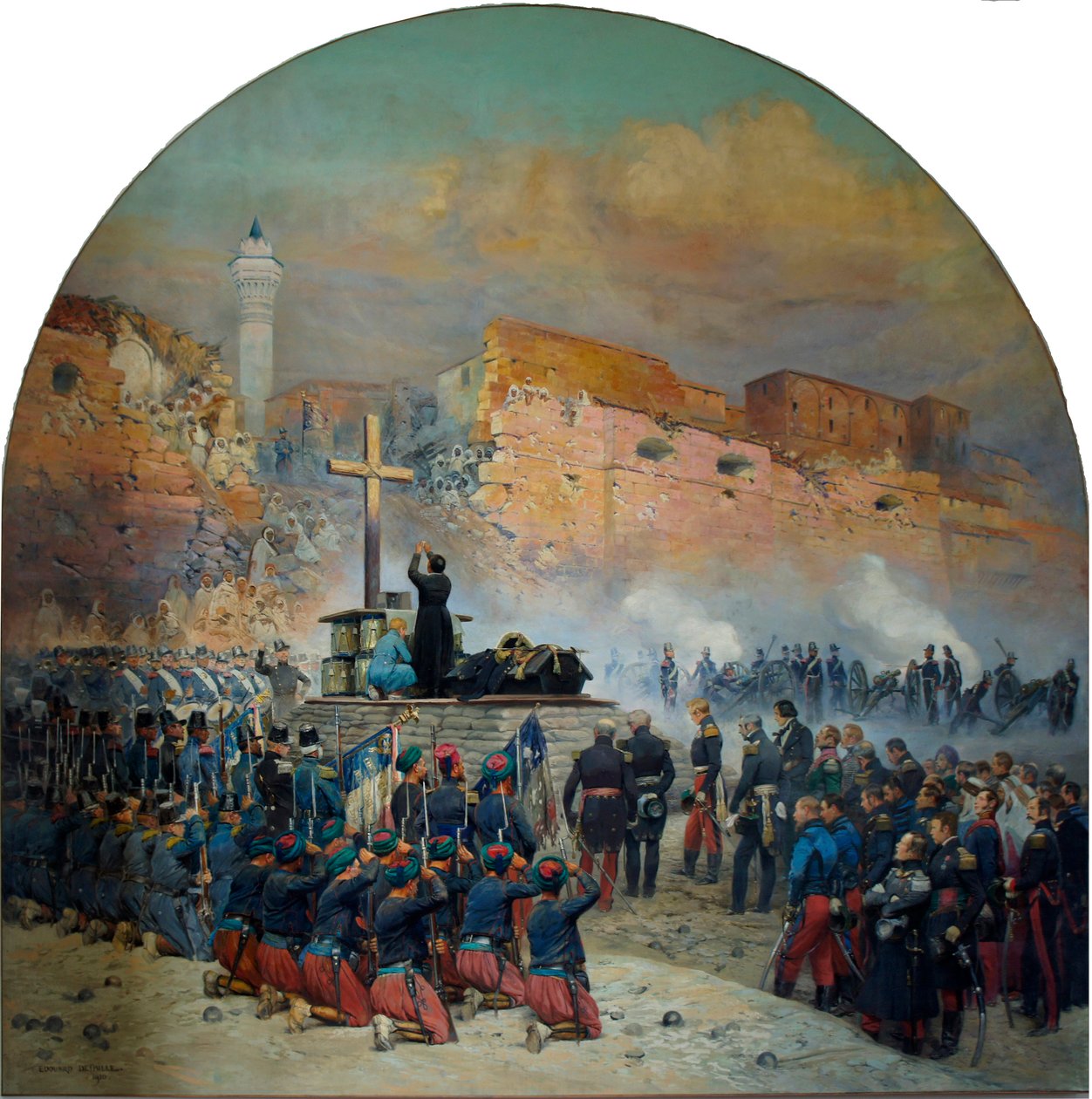  Obseques du General Comte de Danremont devant la breche de Constantine le 18 octobre 1837n av Jean Baptiste Edouard Detaille