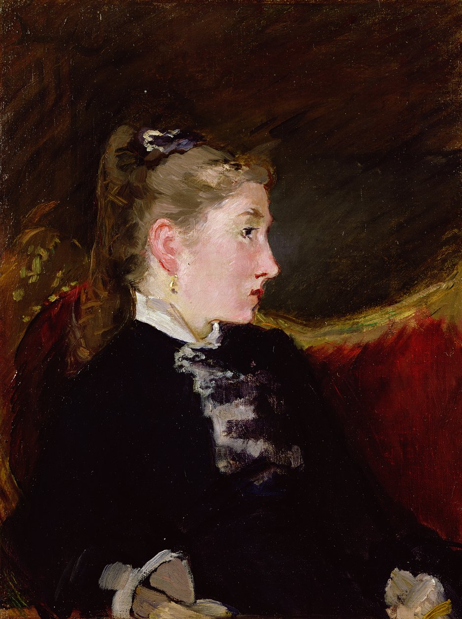 Profil av en ung flicka - Mlle. Ellen Andree, ca 1860 av Édouard Manet