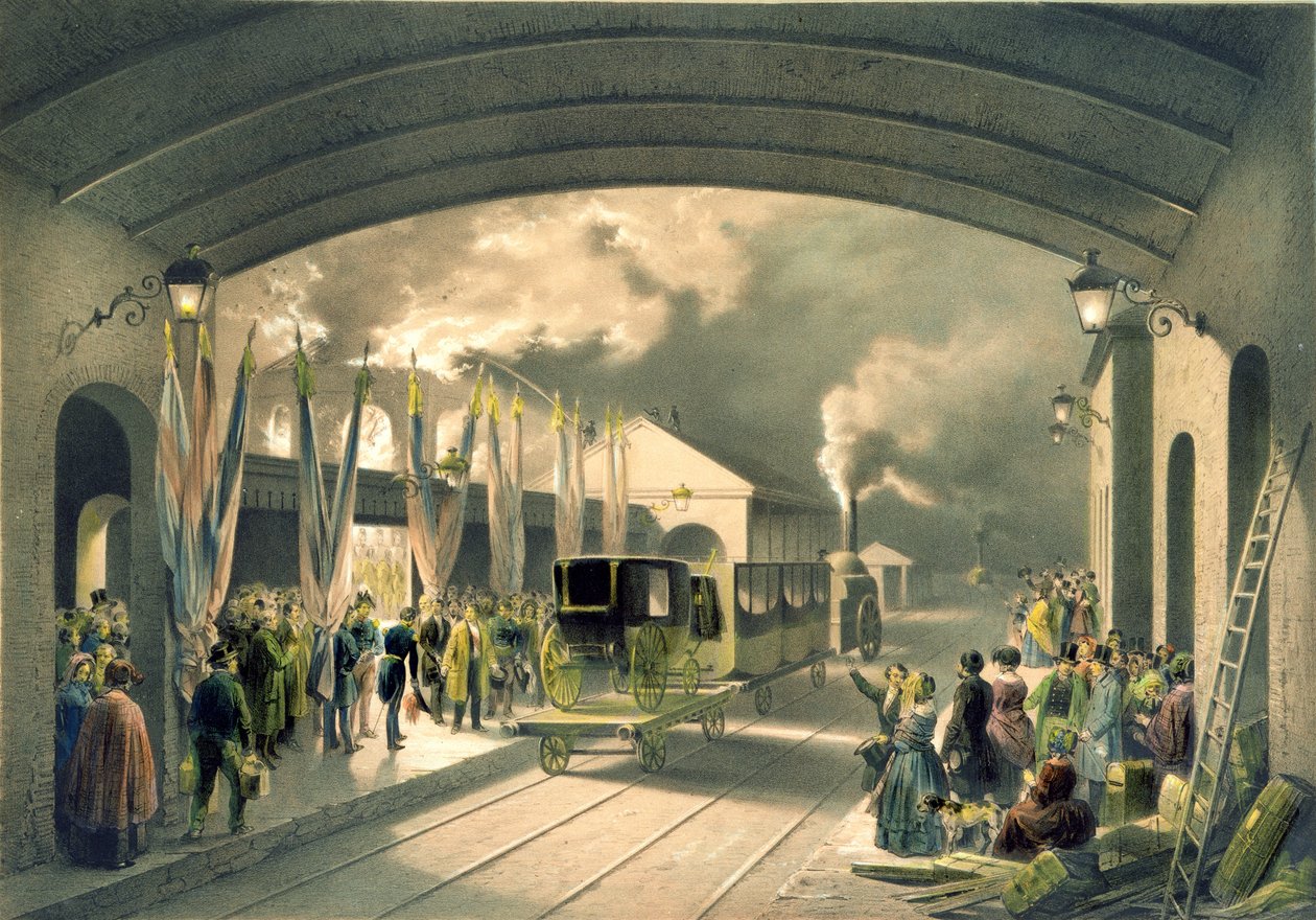 Kungen på New Cross Station av Edouard Pingret