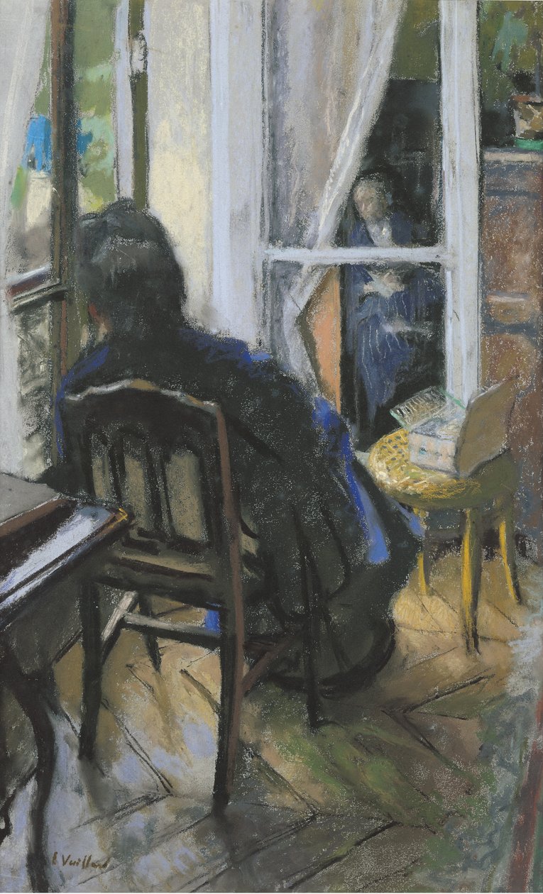 Vid fönstret (pastell på papper) av Edouard Vuillard
