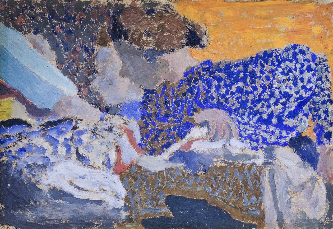 Deux ouvrières dans latelier de couture (Two Seamstresses in the Workroom) av Edouard Vuillard