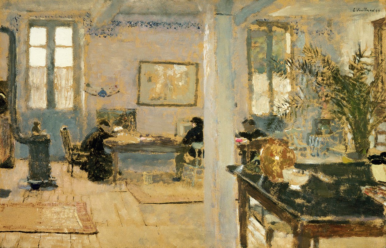 I rummet, 1890-talet av Edouard Vuillard