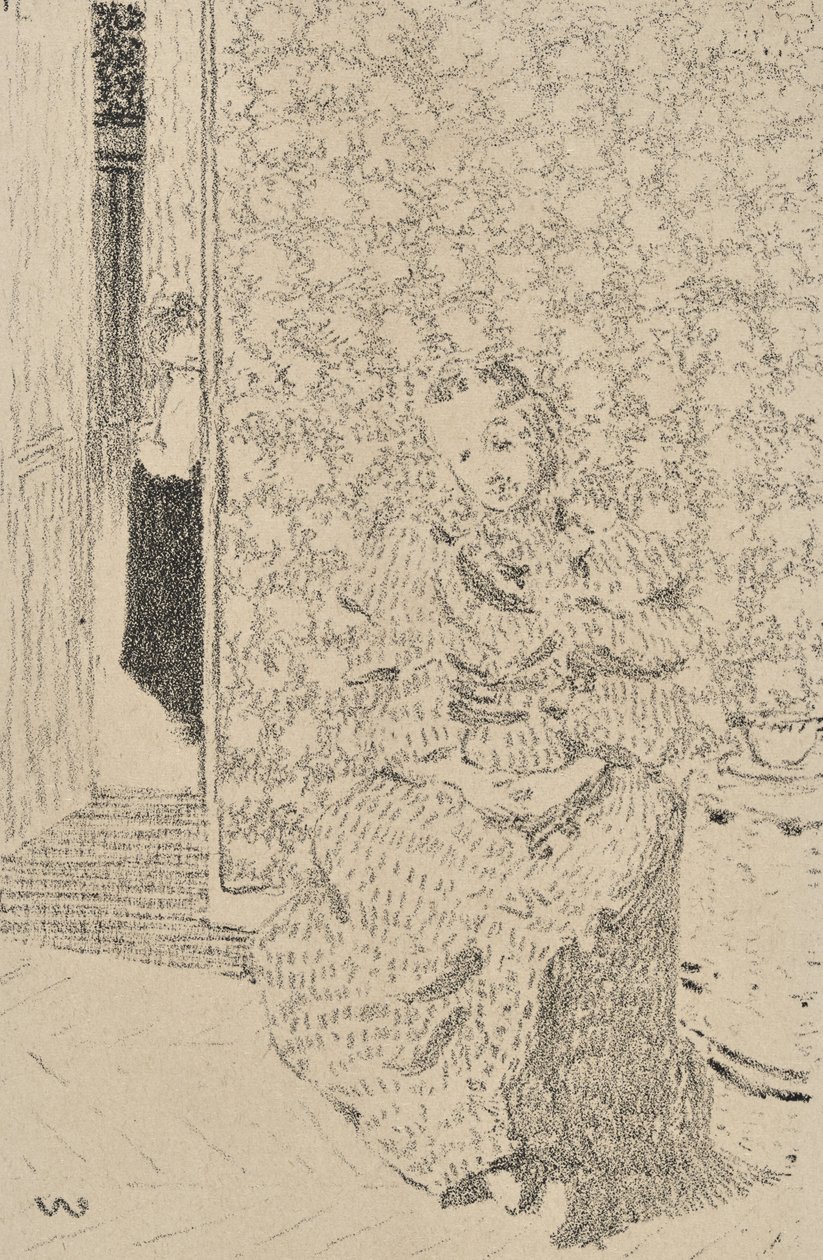 Interiör, 1893 av Edouard Vuillard
