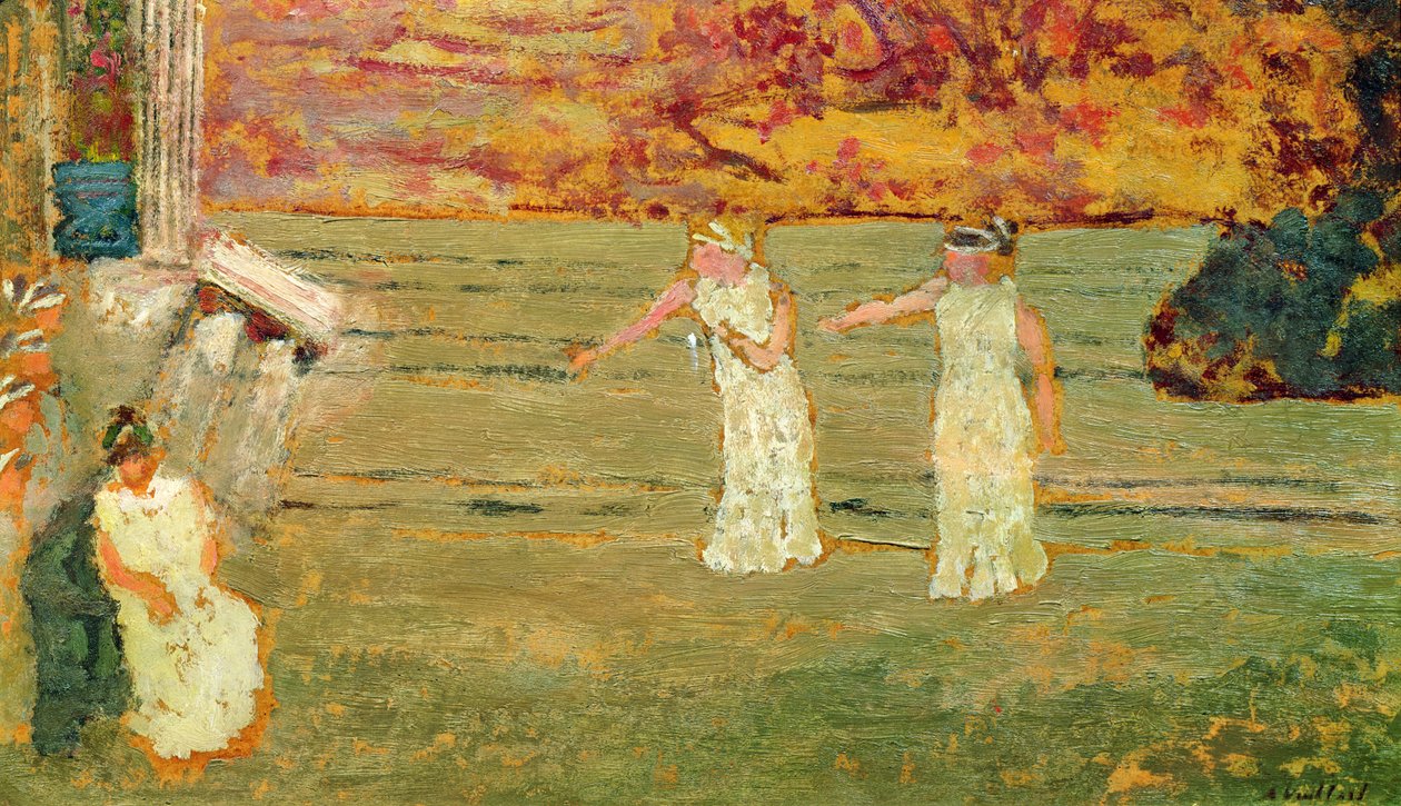 På scen på teatern, ca 1893 (bräda) av Edouard Vuillard