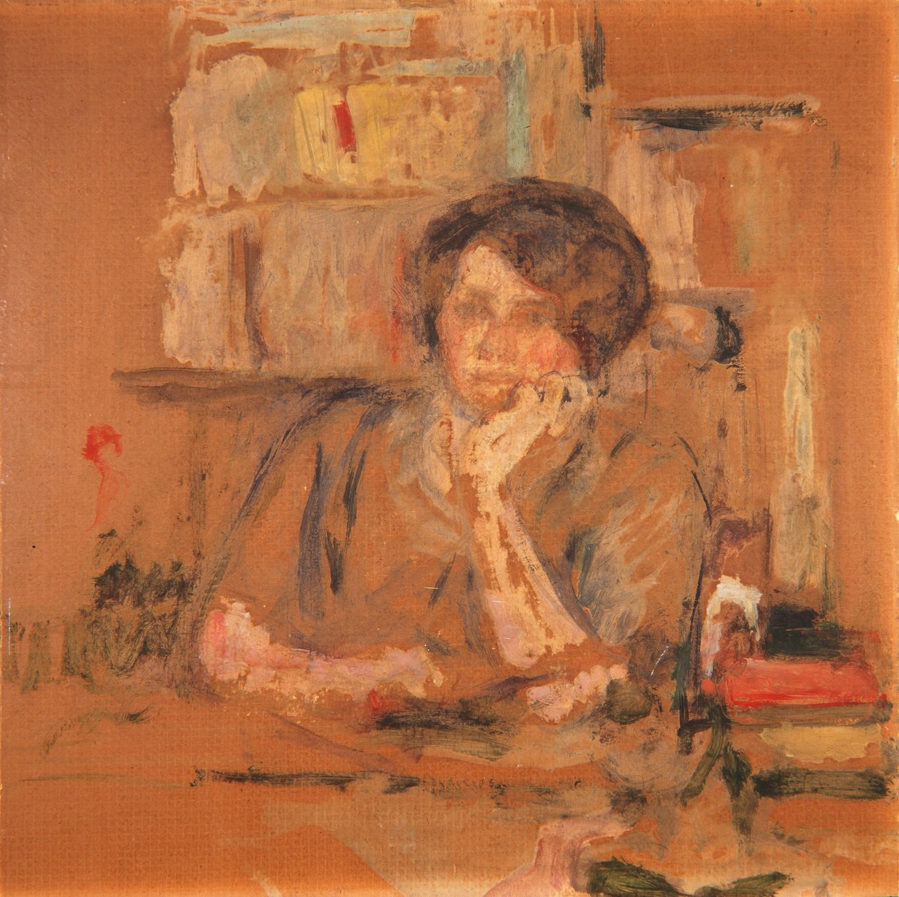 Porträtt av Jacqueline Fontaine (tidig version), 1911 av Edouard Vuillard