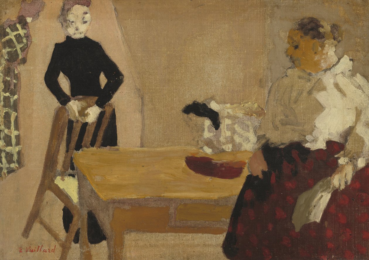 Samtalet, 1891 av Edouard Vuillard
