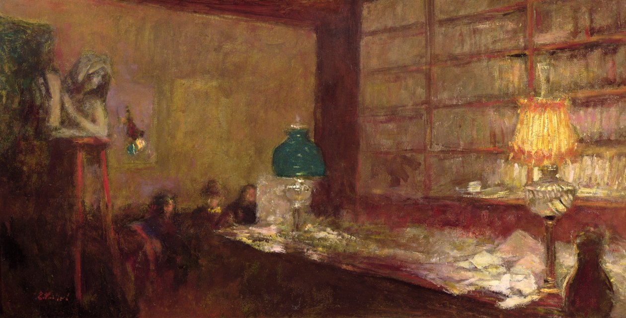 Den gröna lampan, c.1898 av Edouard Vuillard