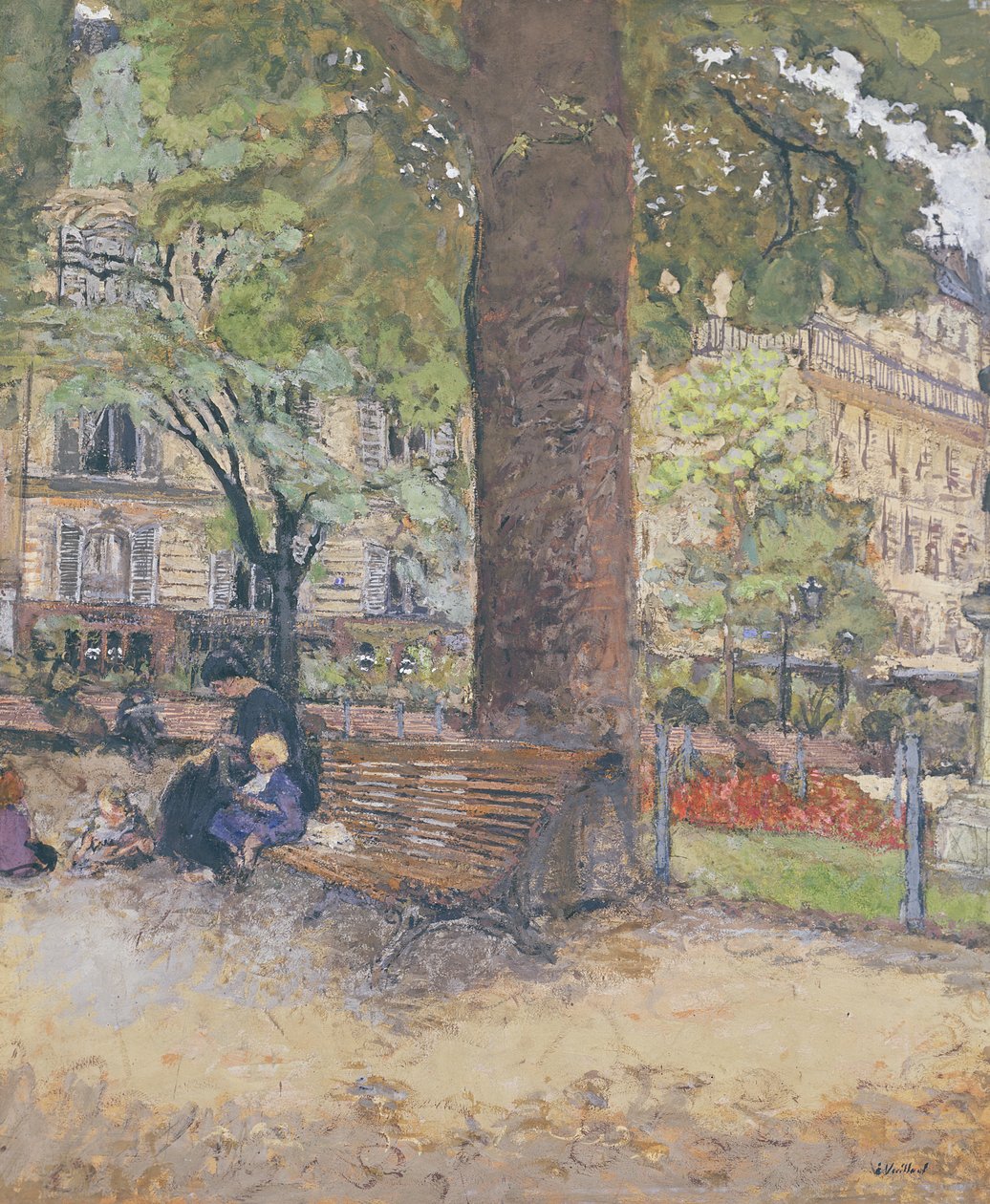 The Square at Vintimille, c.1925 (tempera på papper) av Edouard Vuillard