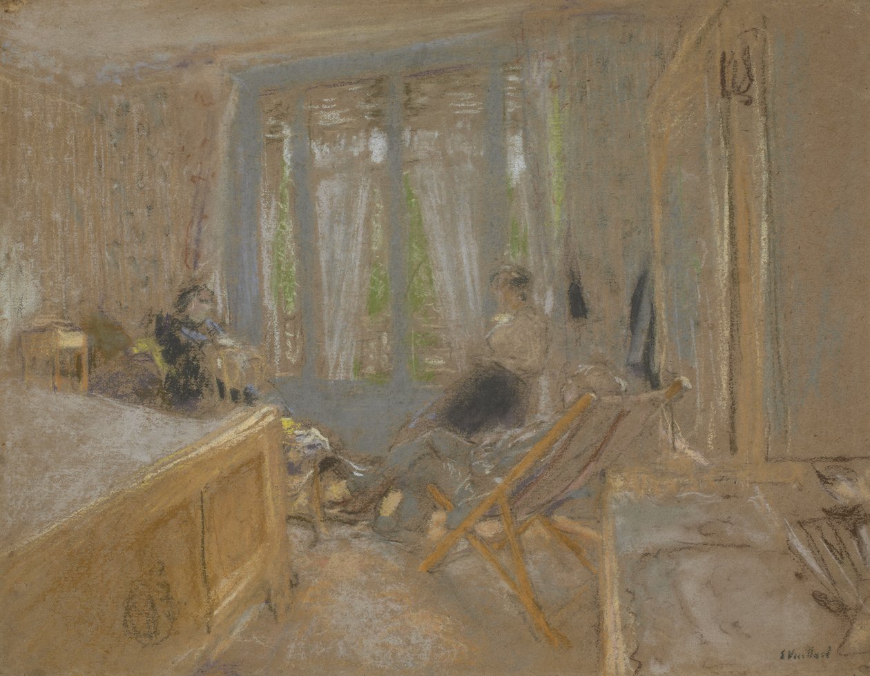 Le Aiga Vuillard i le Closerie des Genêts, c.1921-24 swed av Edouard Vuillard