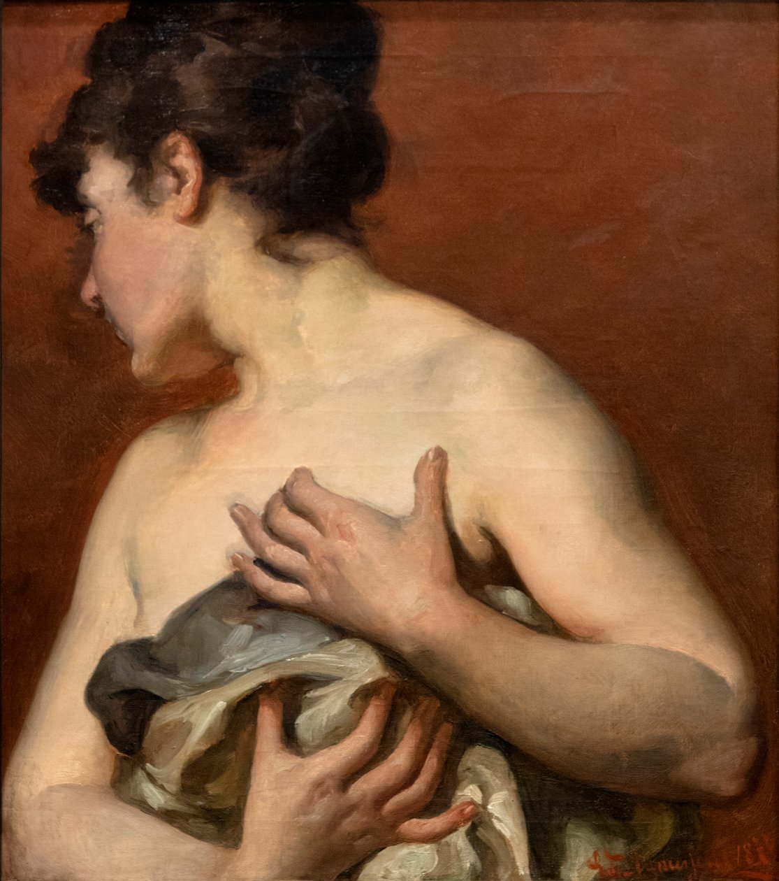 Nakenstudie av Edouard Agneessens