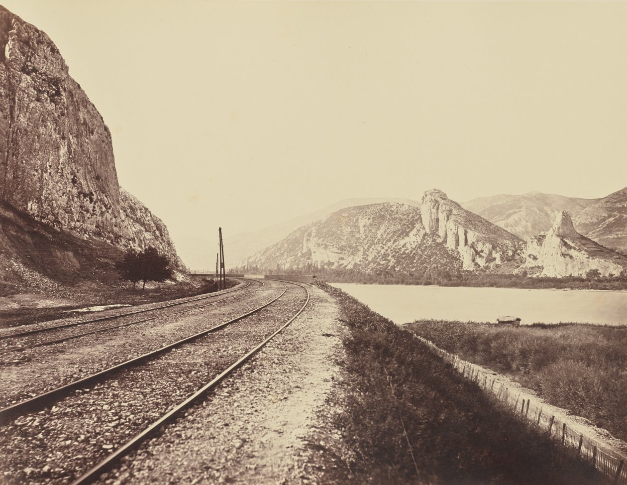 Ingång till Donzère-passet av Édouard Baldus