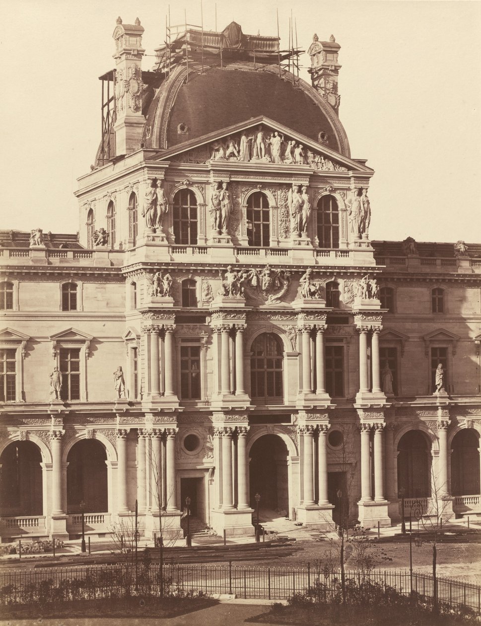 Utsikt över Louvren, 1855-1857. av Édouard Baldus