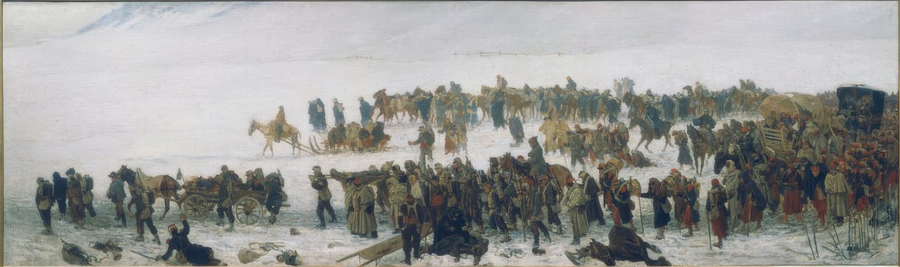Tåg för de sårade av Edouard Castres