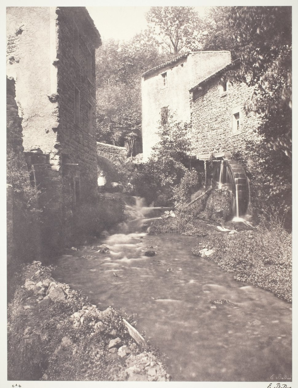 Vattenkvarnar i Auvergne av Edouard Denis Baldus