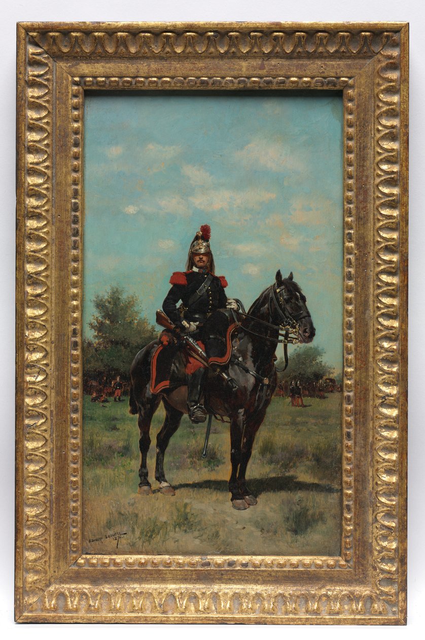 Beriden dragonofficer, 1876. av Jean Baptiste Edouard Detaille