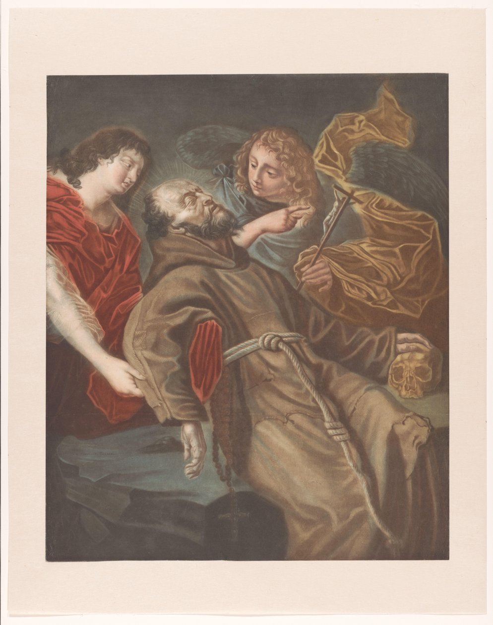 Sankt Franciskus död av Edouard Gautier Dagoty