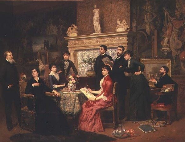 Målarlektionen av Edouard Jean Conrad Hamman