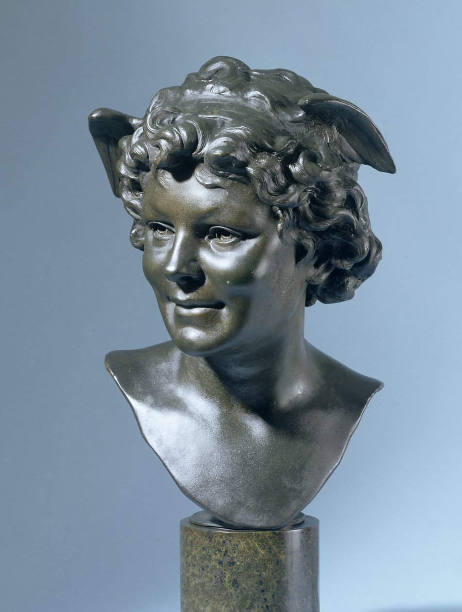 Head of Mercury (brons) av Edouard Lanteri