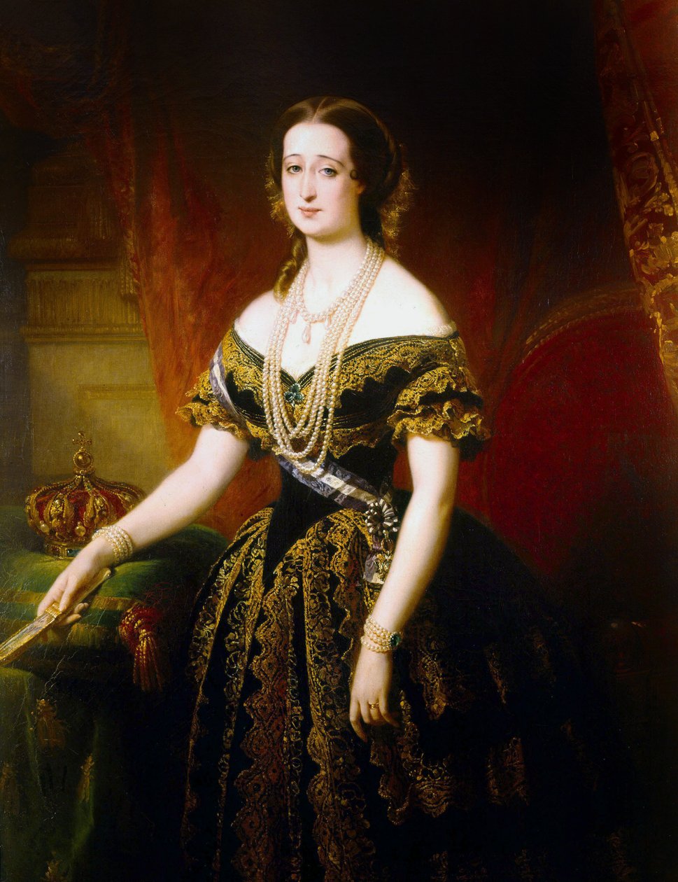 Franska kejsarinnan Eugenie av Edouard Louis Dubufe