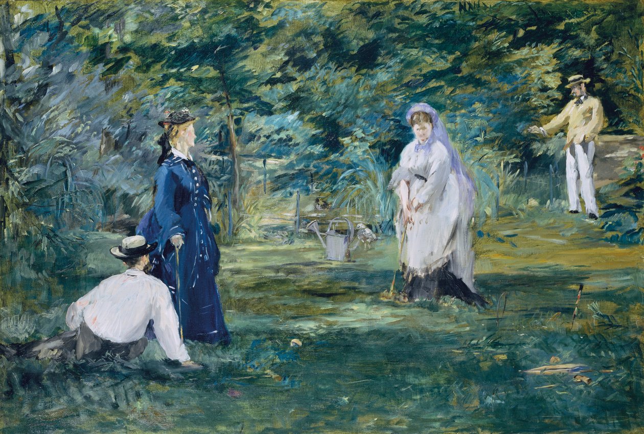 Ett spel krocket av Édouard Manet