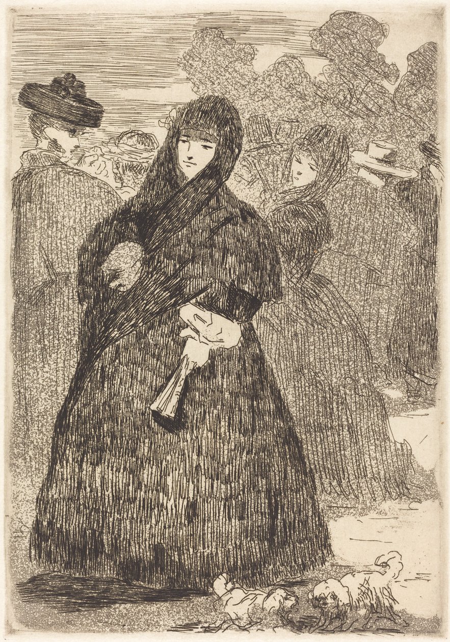 Vid Prado (Au Prado) av Édouard Manet