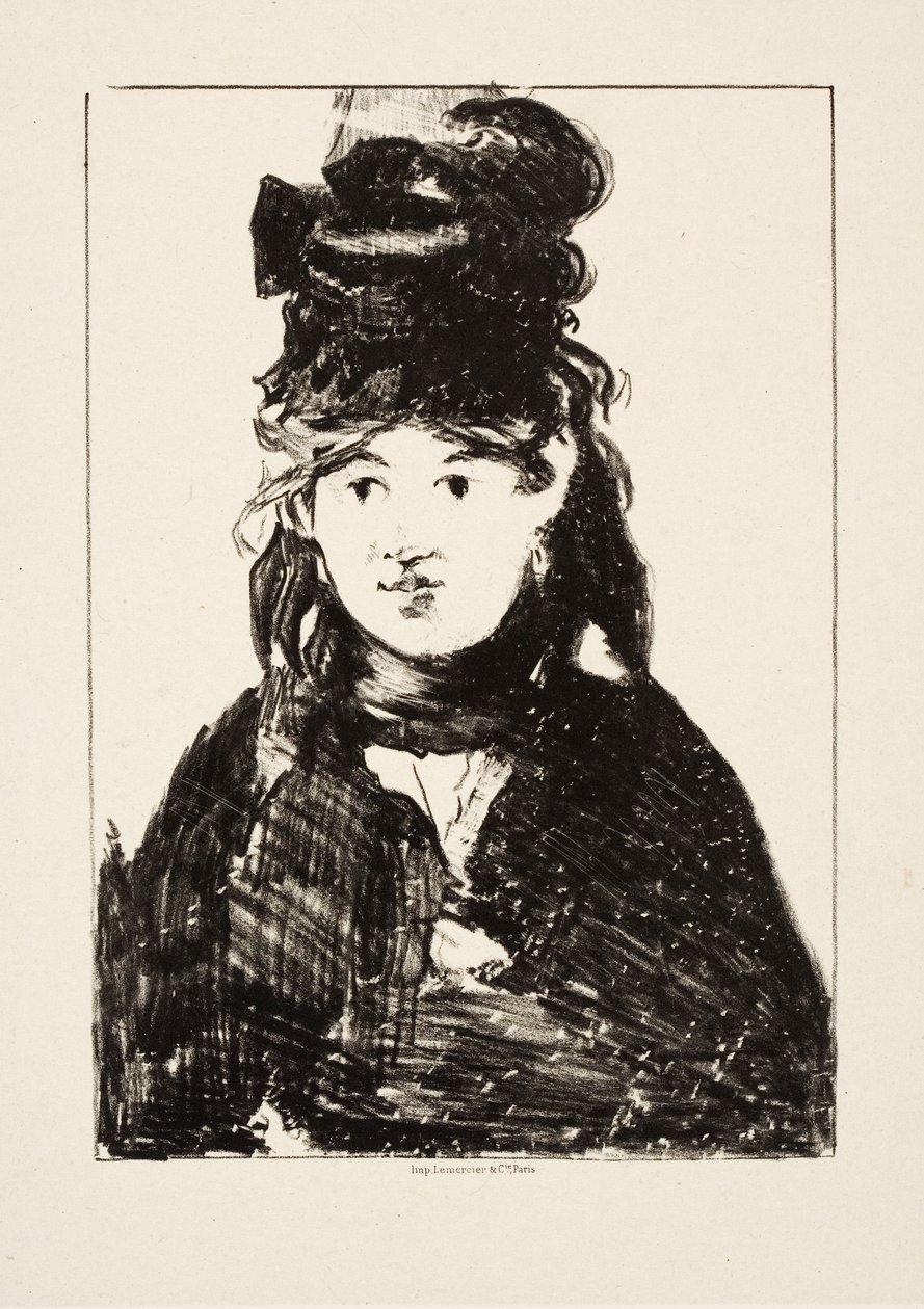 Berthe Morisot, ca 1872 av Édouard Manet