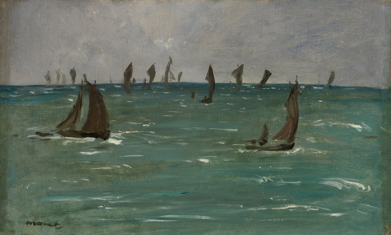 Båtar i Berck-sur-Mer, 1873. av Édouard Manet