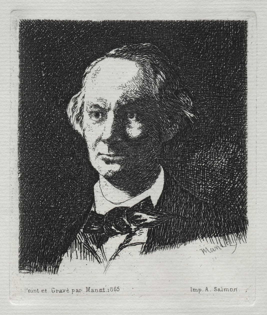 Charles Baudelaire, 1869. av Édouard Manet