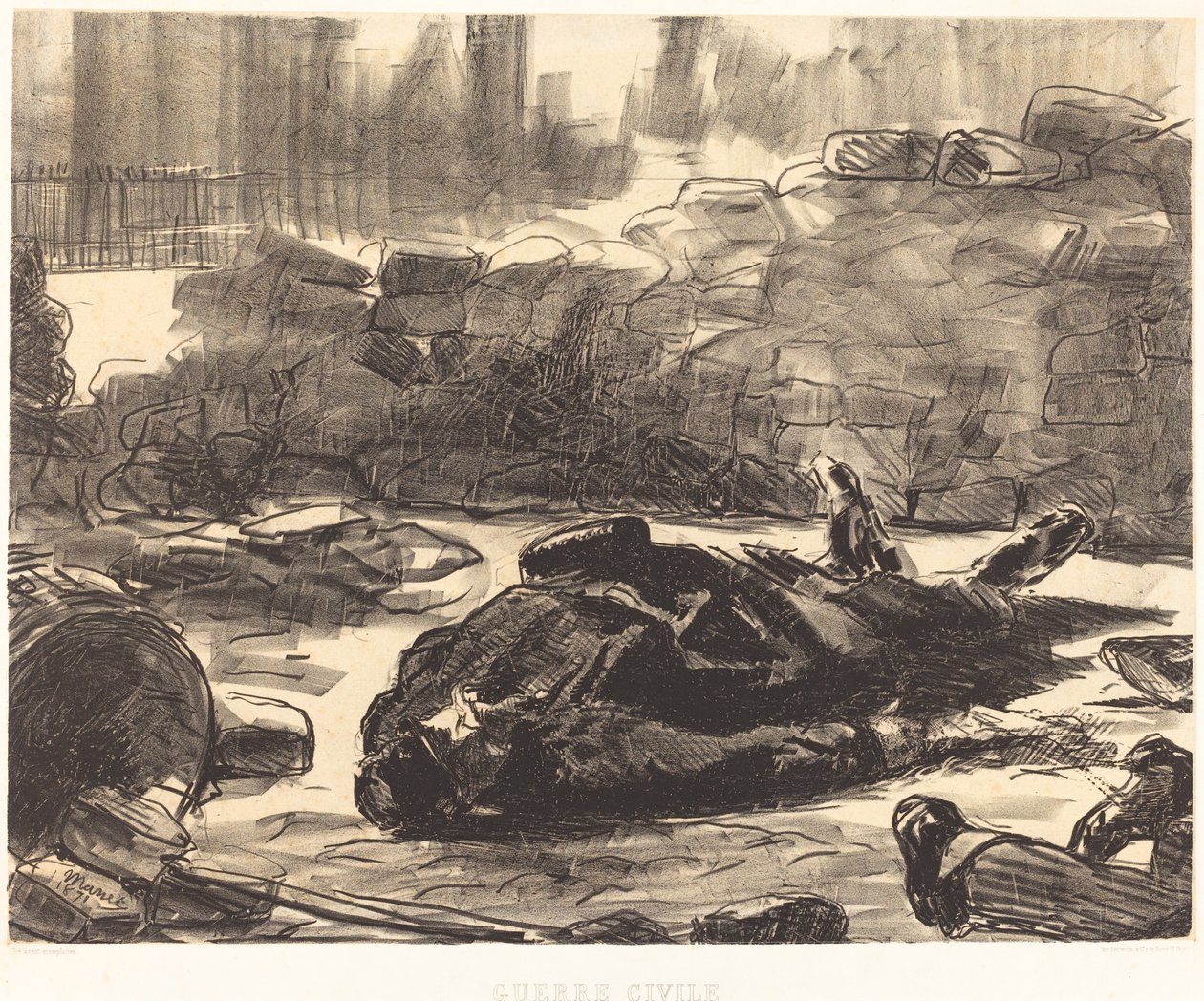 Inbördeskrig av Édouard Manet