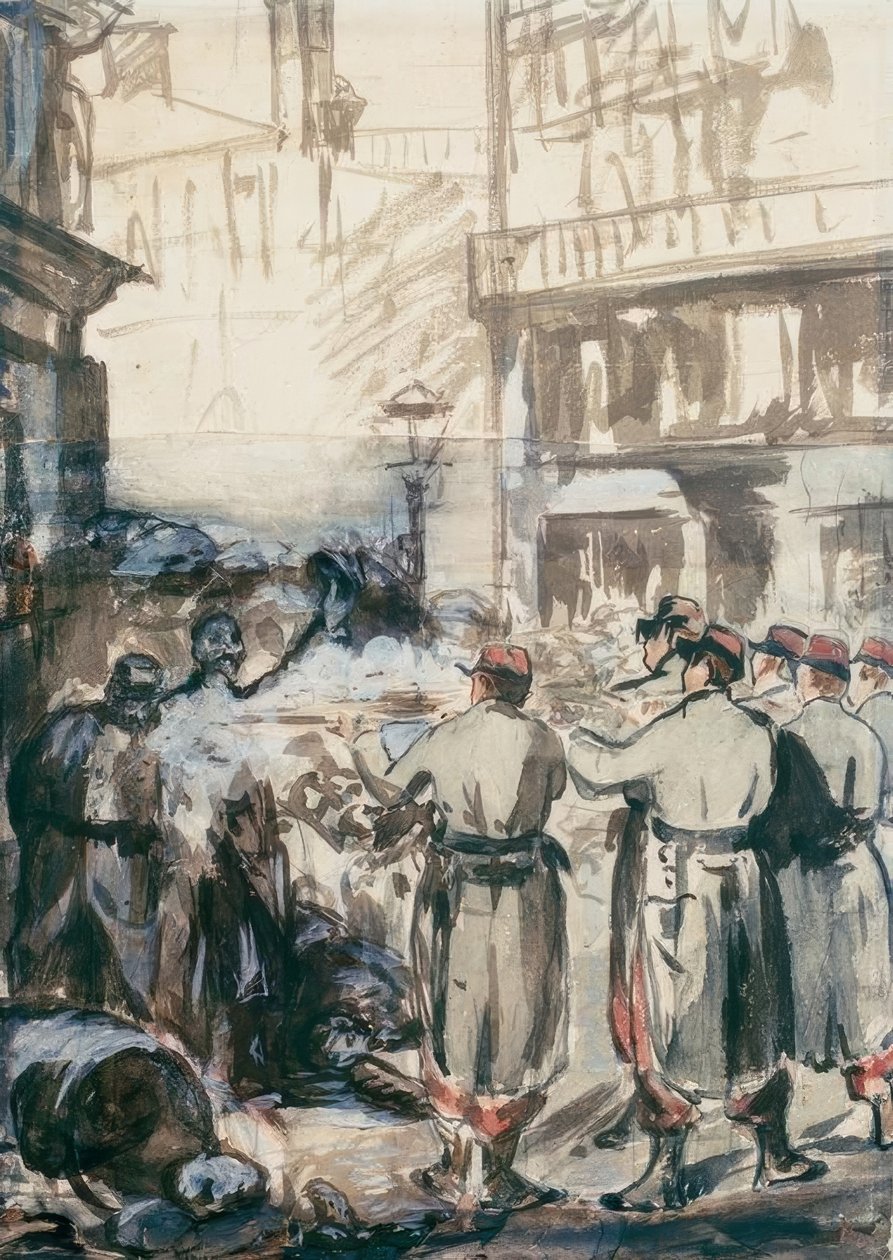 Barrikaden av Édouard Manet