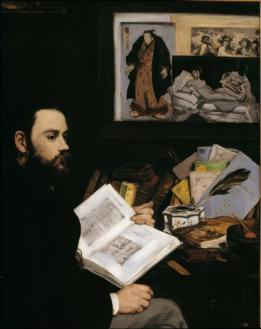 Emile Zola av Édouard Manet