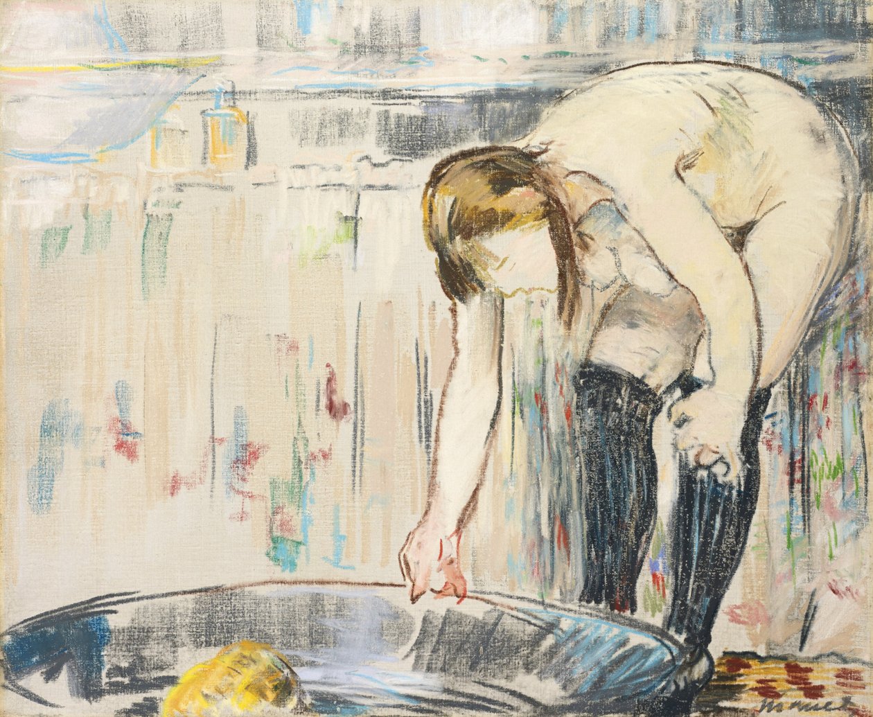kvinna i badkar av Édouard Manet