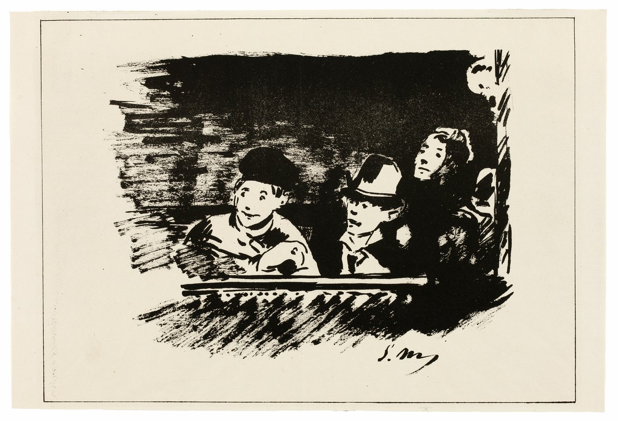 I Övre Galleriet av Édouard Manet