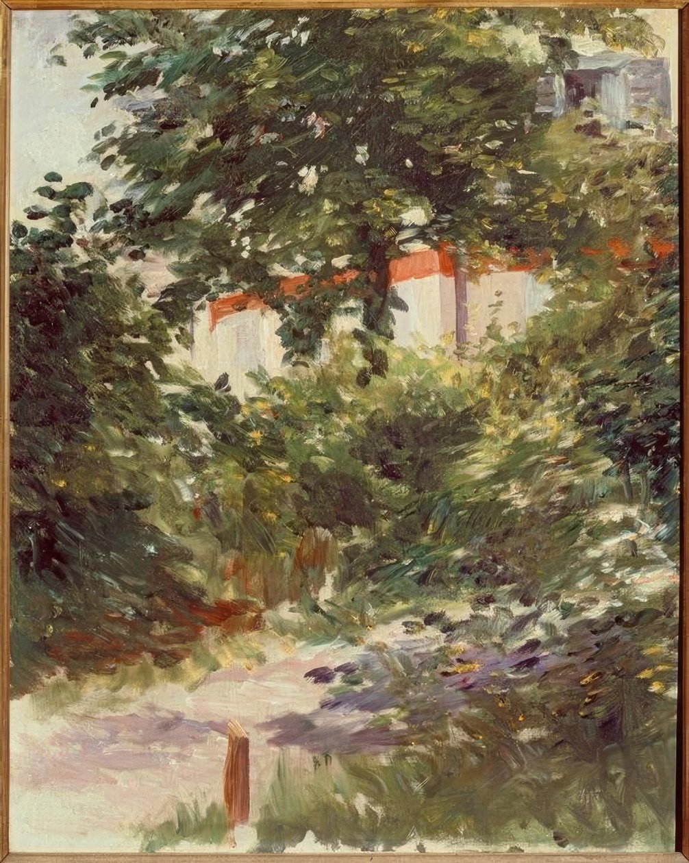 Huset i lövverket av Édouard Manet