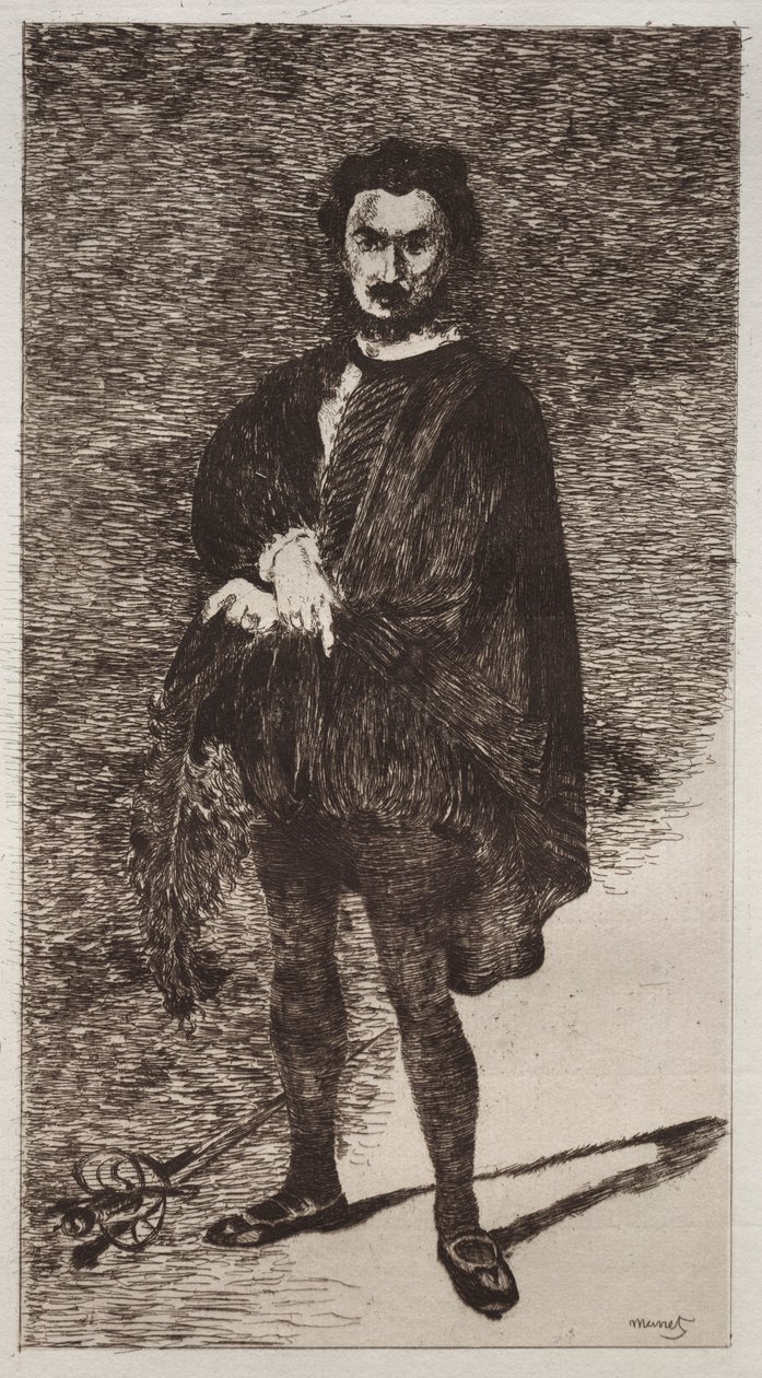 tragisk skådespelare. av Édouard Manet