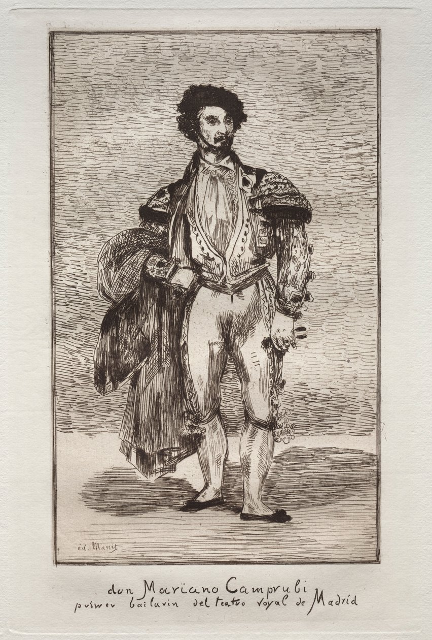Dansaren Don Mariano Camprubi. av Édouard Manet