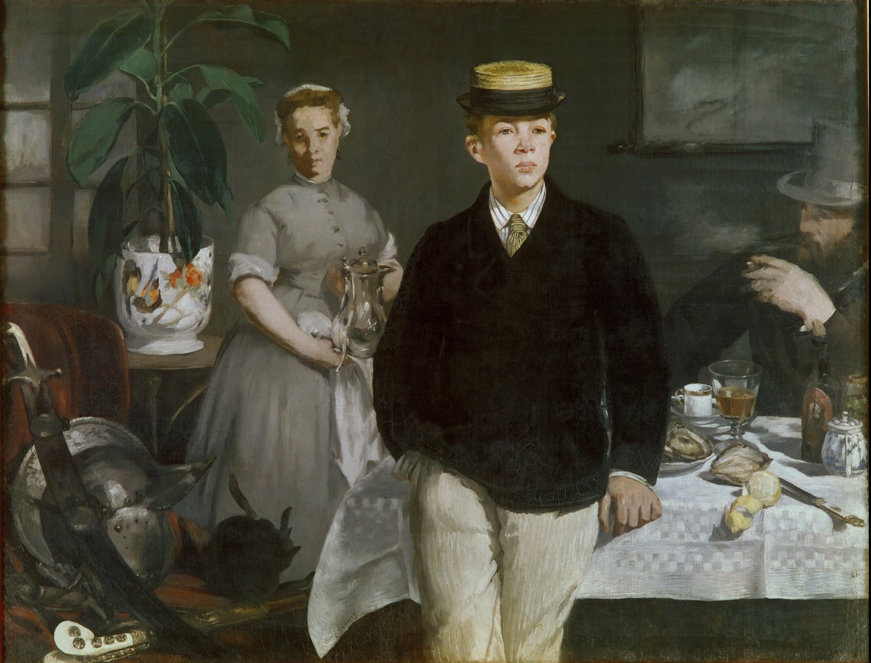 Lunch i studion av Édouard Manet
