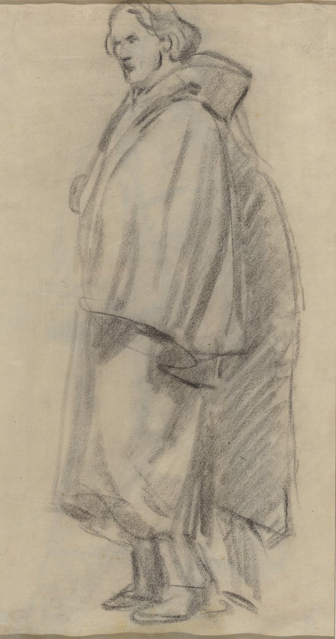 Man som bär en mantel [verso], 18521858. av Édouard Manet