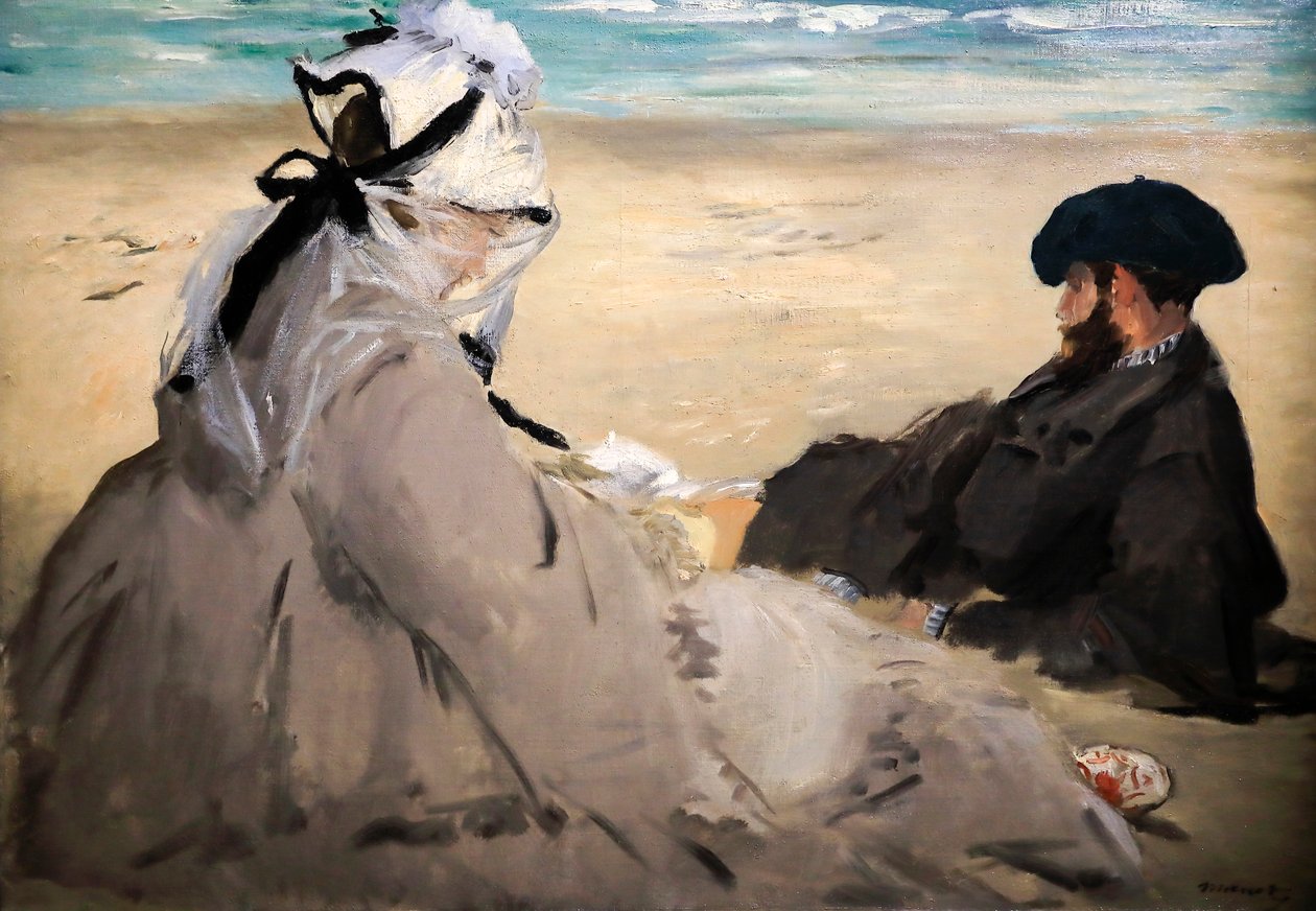 På stranden av Édouard Manet